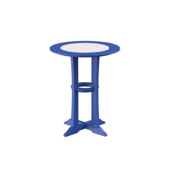 Amish crafted blue poly bistro table for sale in Denton, MD