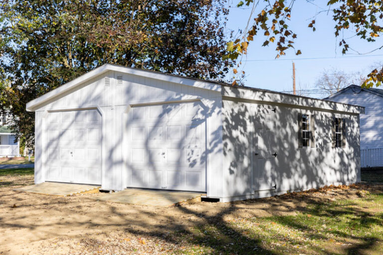 2 car prefab garage project Eastern Shore Maryland