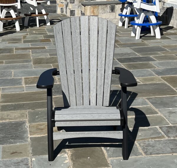 Gray and black poly Adirondack chair for sale in Denton, MD