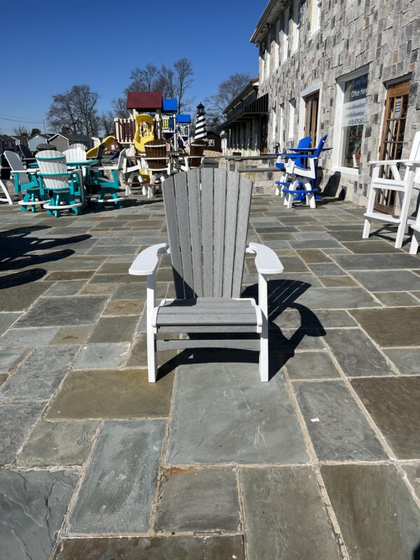Gray and white poly adirondack chair for sale in Denton, MD