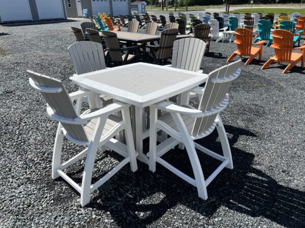 Gray and white poly dining set was for sale in Denton, MD