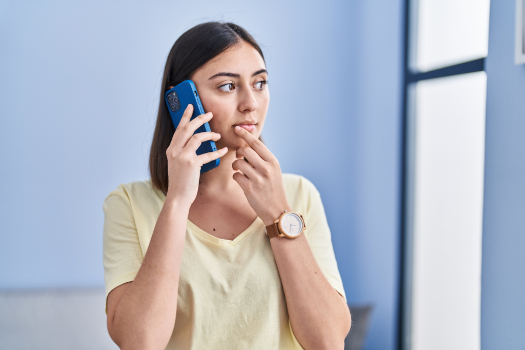 Woman on her phone 