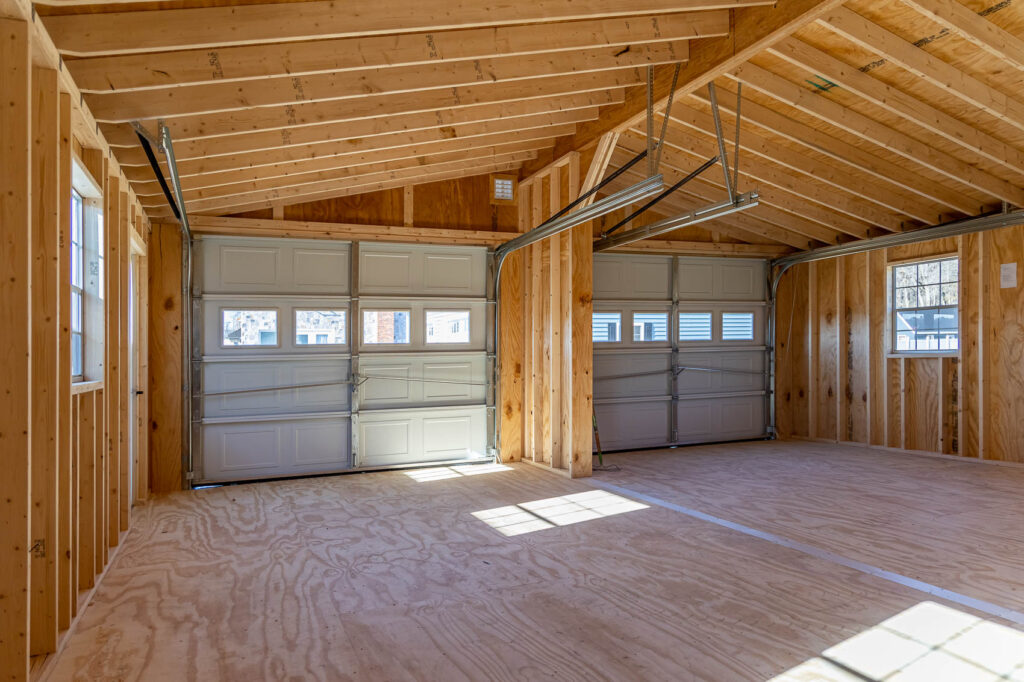 interior front of modular garage