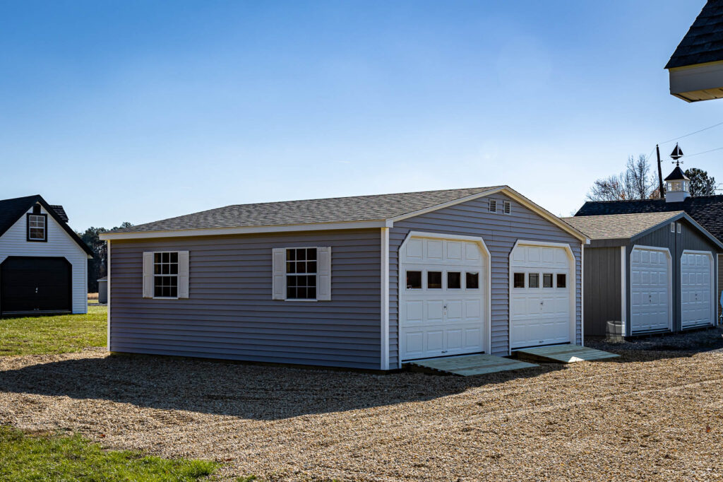 external view of modular garage