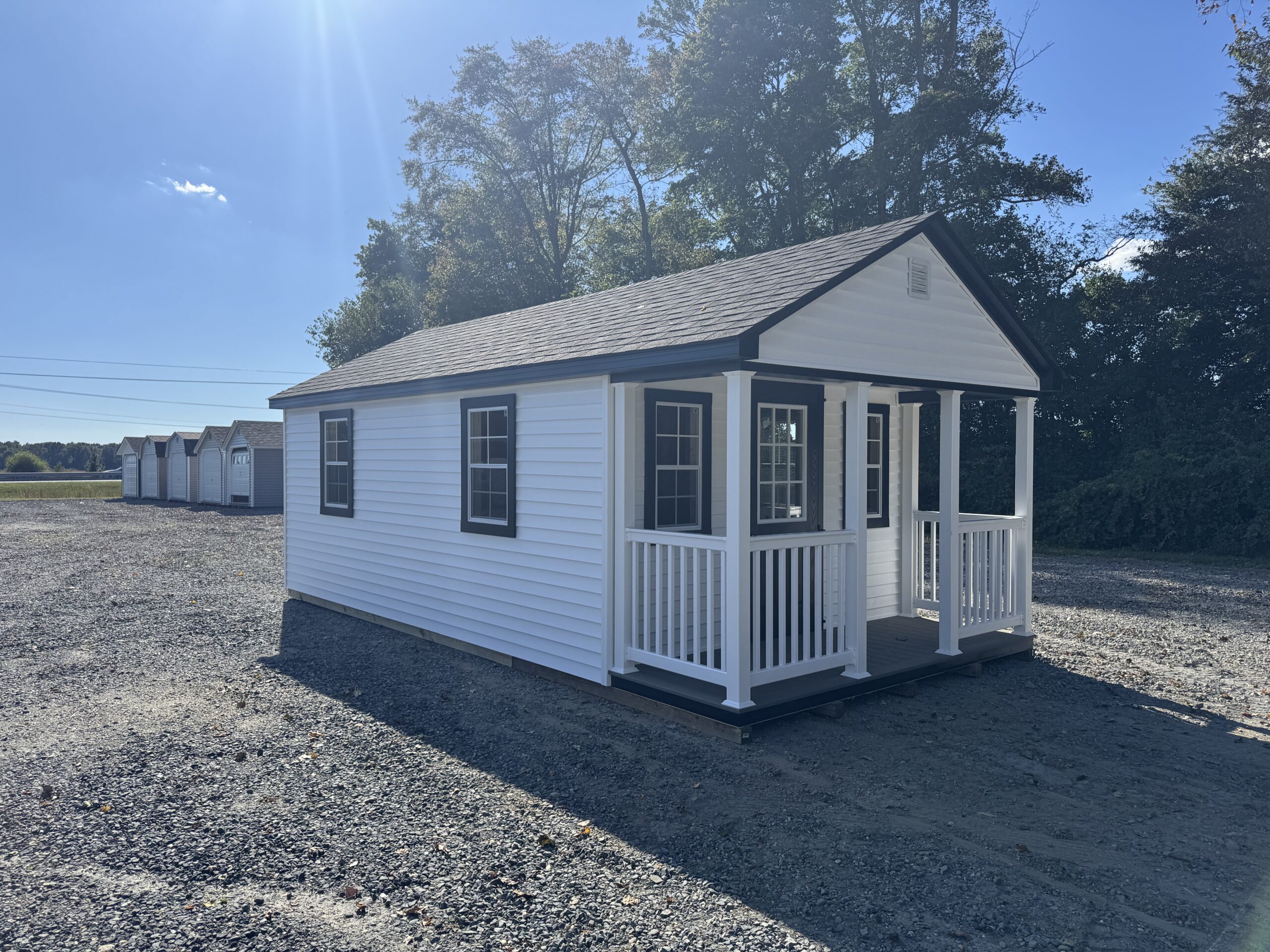 Vinyl Cape 12x24 (W/ Porch) The Olde Sale Barn