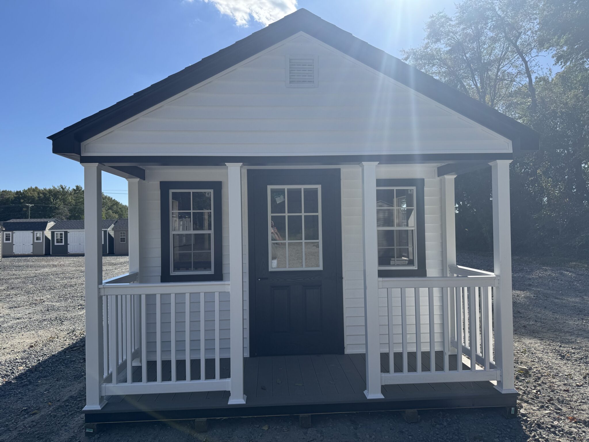 Vinyl Cape 12x24 (W/ Porch) The Olde Sale Barn