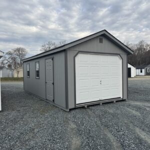 Painted Cape 12x24 Garage