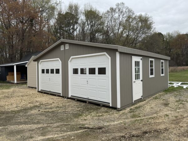Painted 24x24 Modular Garage