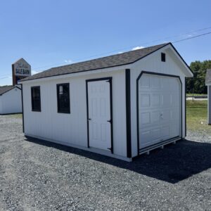 Painted Cape 12x20 Garage