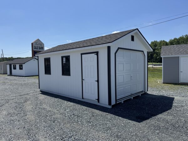 Painted Cape 12x20 Garage