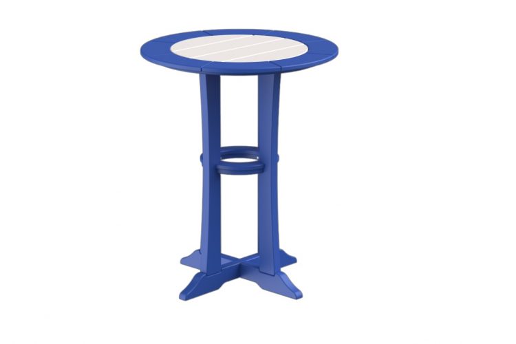 Amish crafted blue poly bistro table for sale in Denton, MD